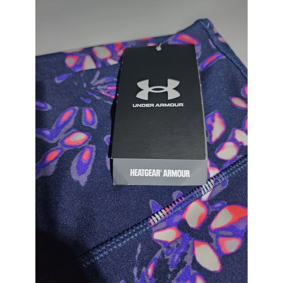 Under Armour UA HeatGear No-Slip Waistband 7/8 Ankle Leggings 1365338-410 SMALL - Picture 5 of 10